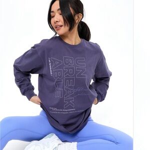 BuffBunny Definition Long Sleeve Tee in shadows berry purple